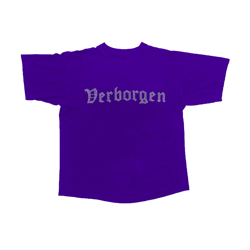 Rhinestone T-Shirt - Purple