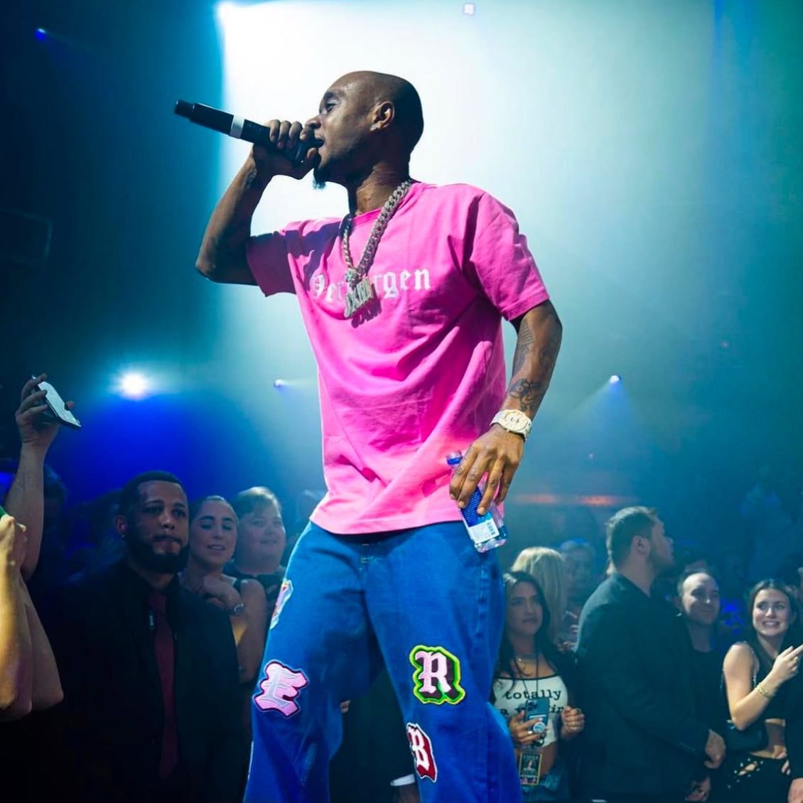 Chenille Patchwork Jeans