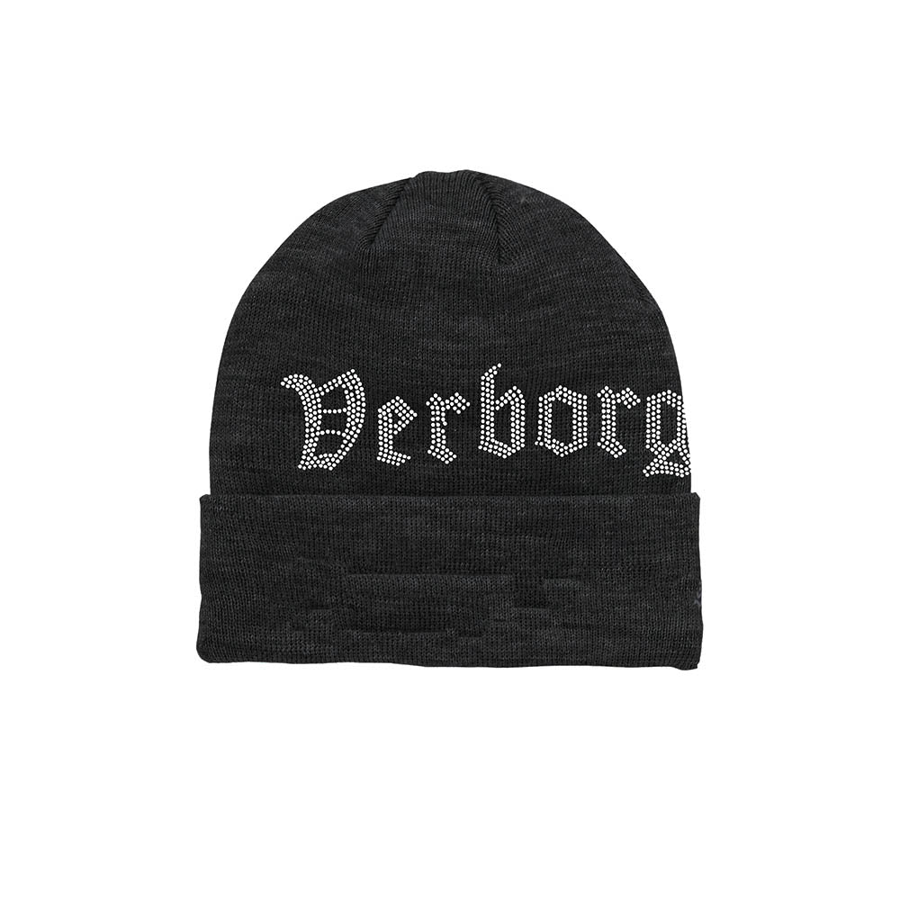 Rhinestone Beanie - Black