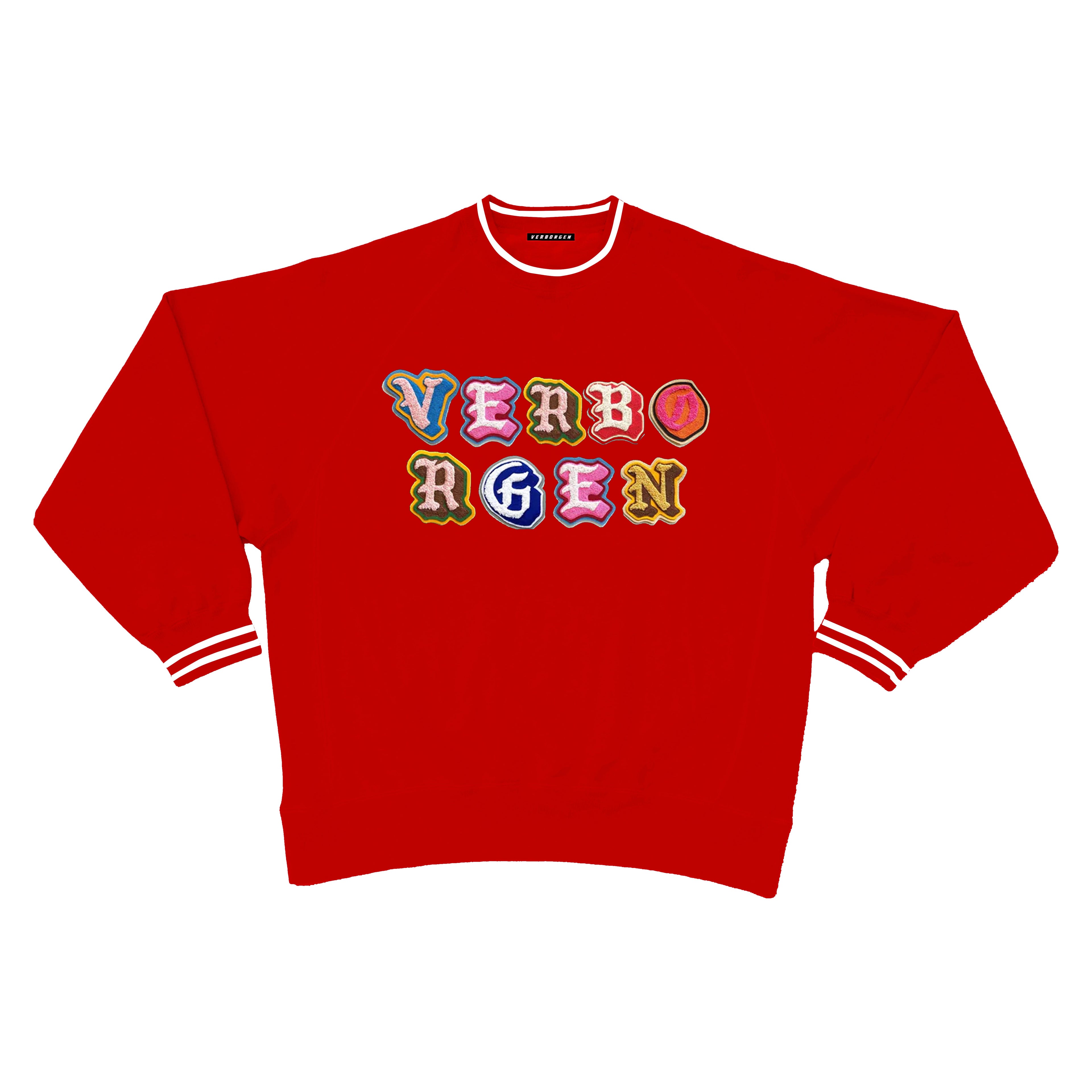 Chenille Sweatshirt - Red