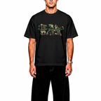 Graffiti Camo T-Shirt - BLACK