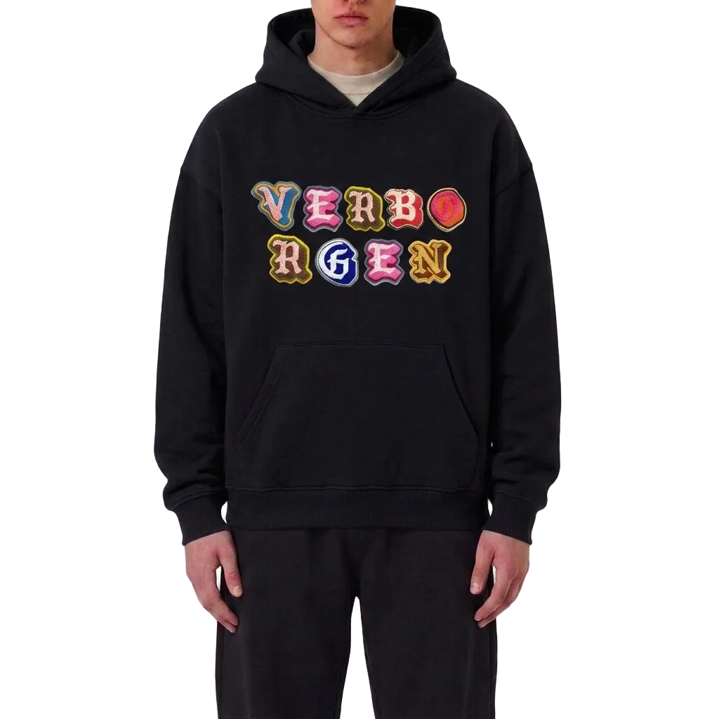 Chenille Hoodie - Black