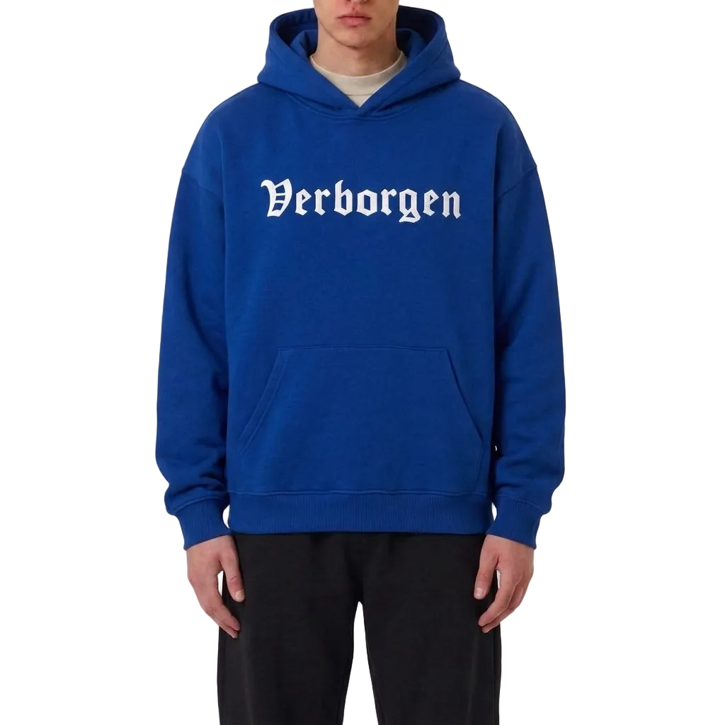 "Classic" Embroidery Hoodie - Navy Blue