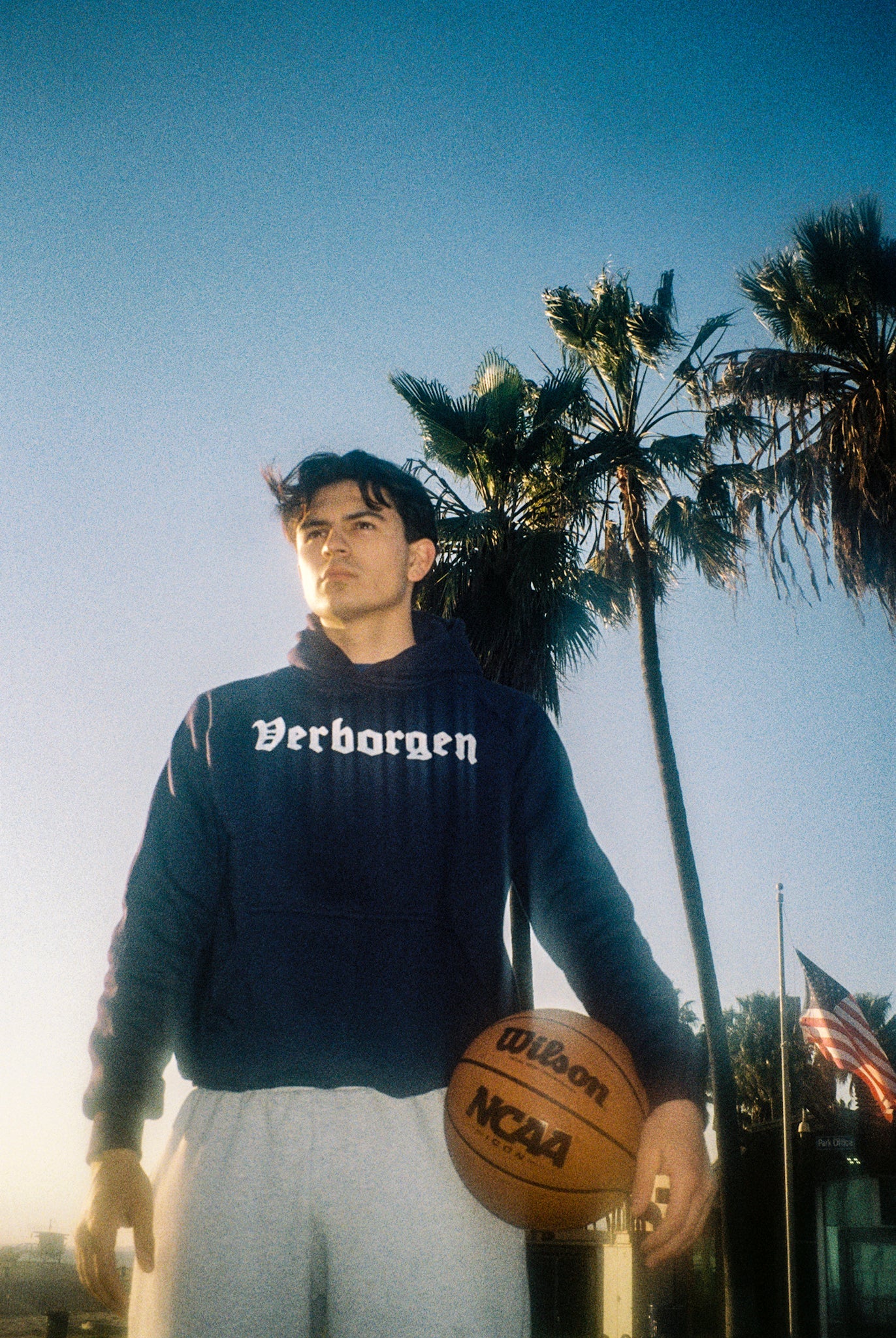 Classic "Embroidery" Hoodie - Navy