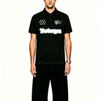 Censored V-Logo Polo shirt - Black