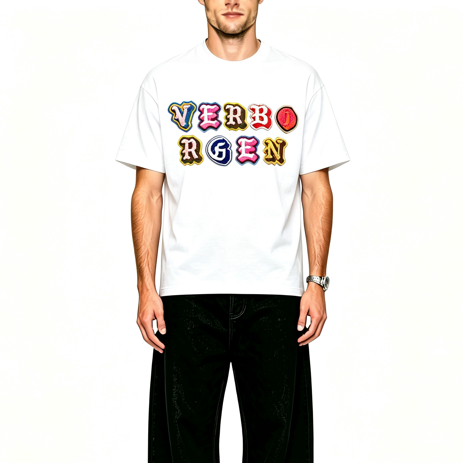 Chenille T-Shirt - White