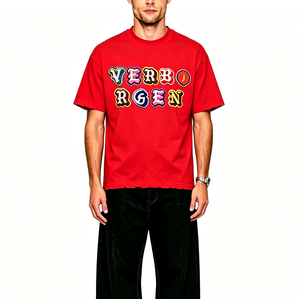 Chenille T-Shirt - Red