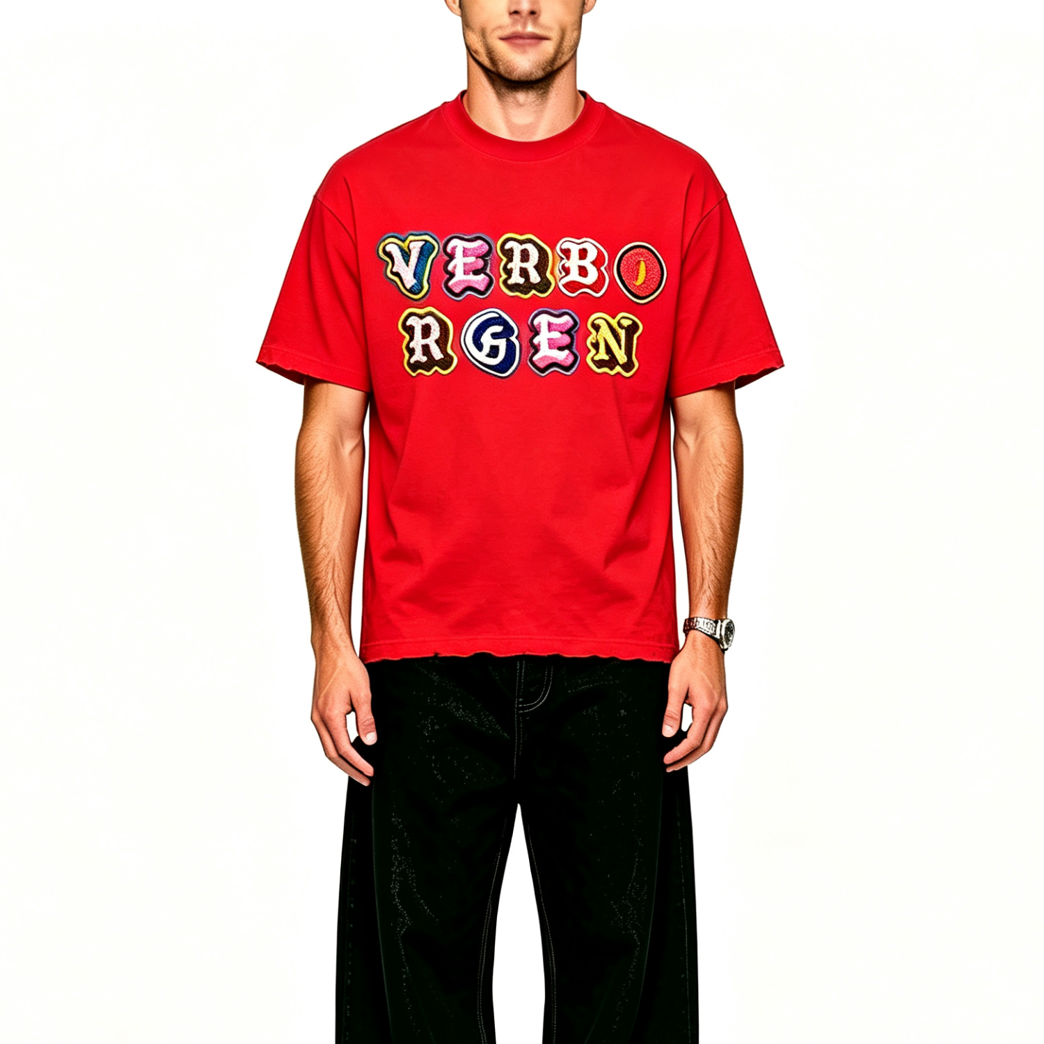 Chenille T-Shirt - Red