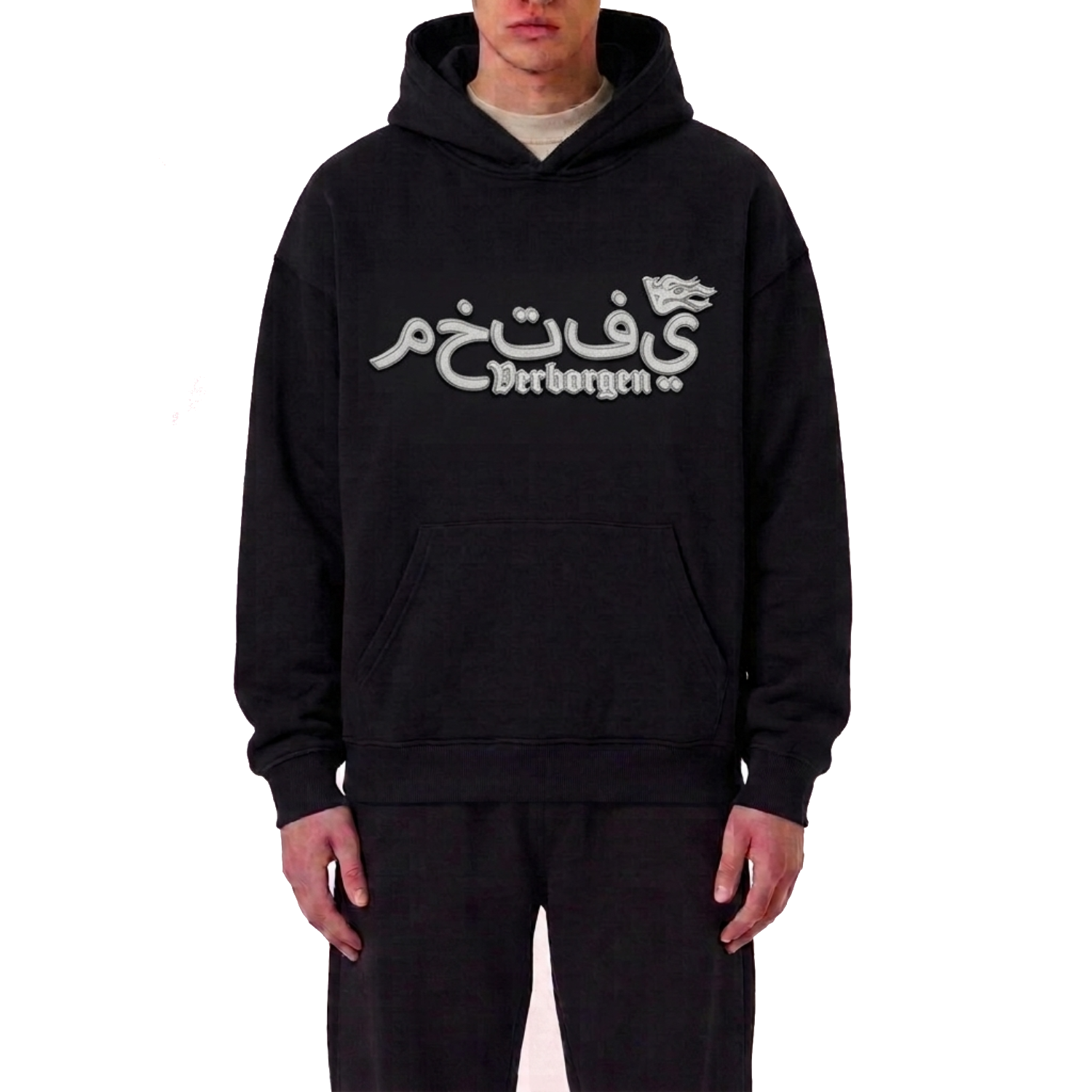 Grayscale Hoodie - Black