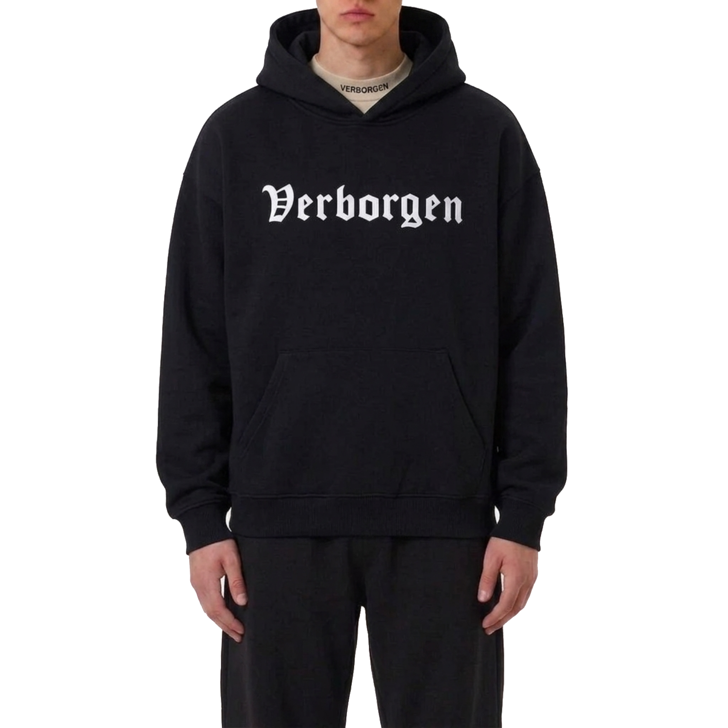 Embroidery Hoodie - Black
