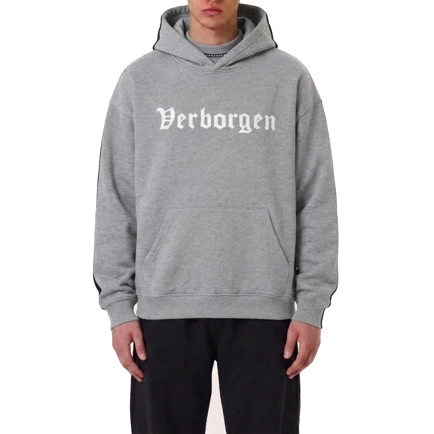 Classic "Embroidery" Hoodie - Grey
