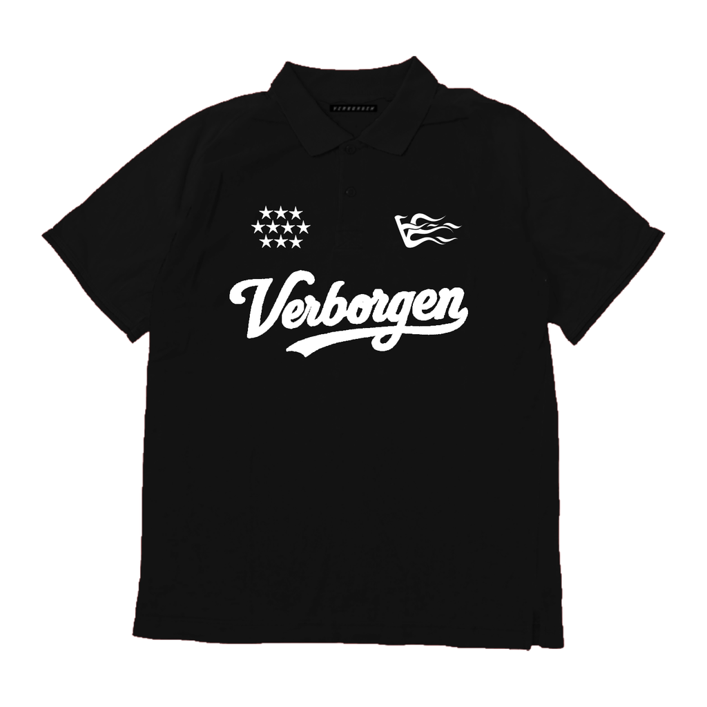 Script Polo Shirt - Black