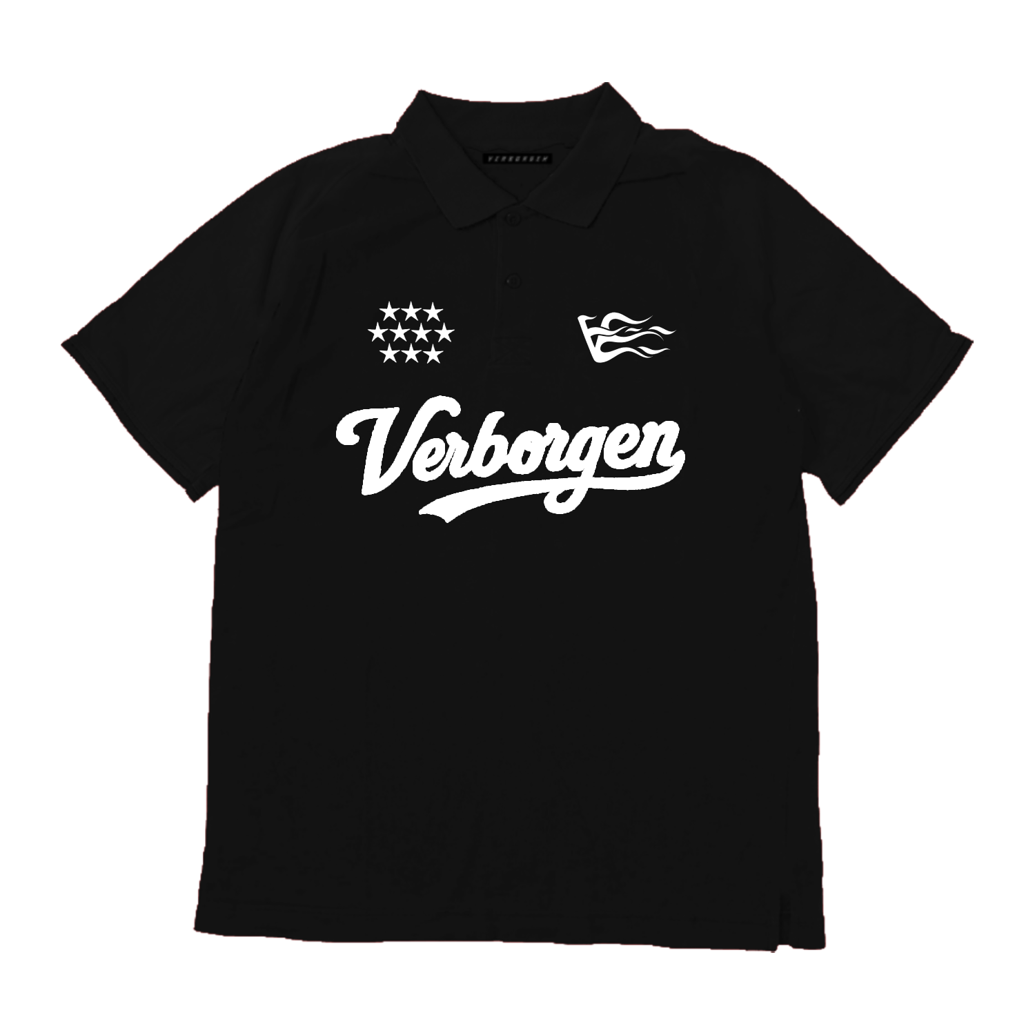 Script Polo Shirt - Black