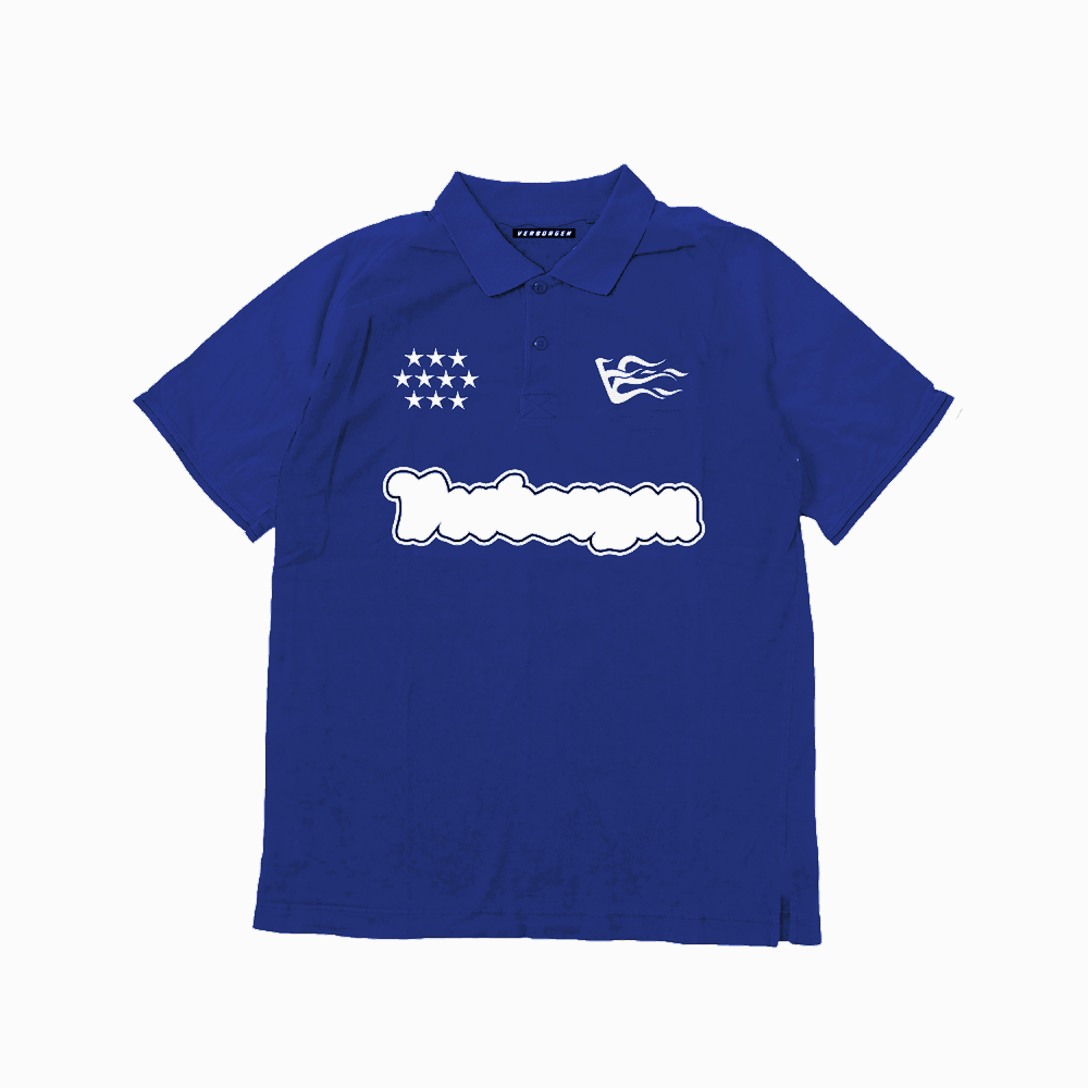 Censored V-Logo Polo shirt - Blue