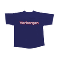 Modern "Verborgen" Logo T-Shirt- Navy