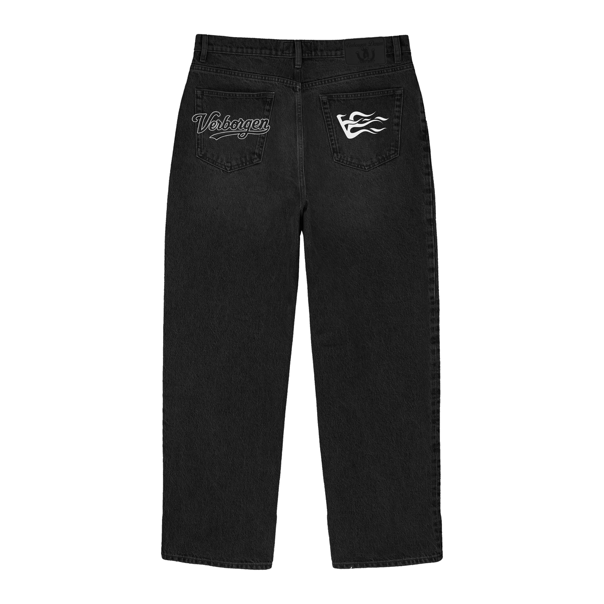 Jean en denim V-Script Logo V3 - Noir