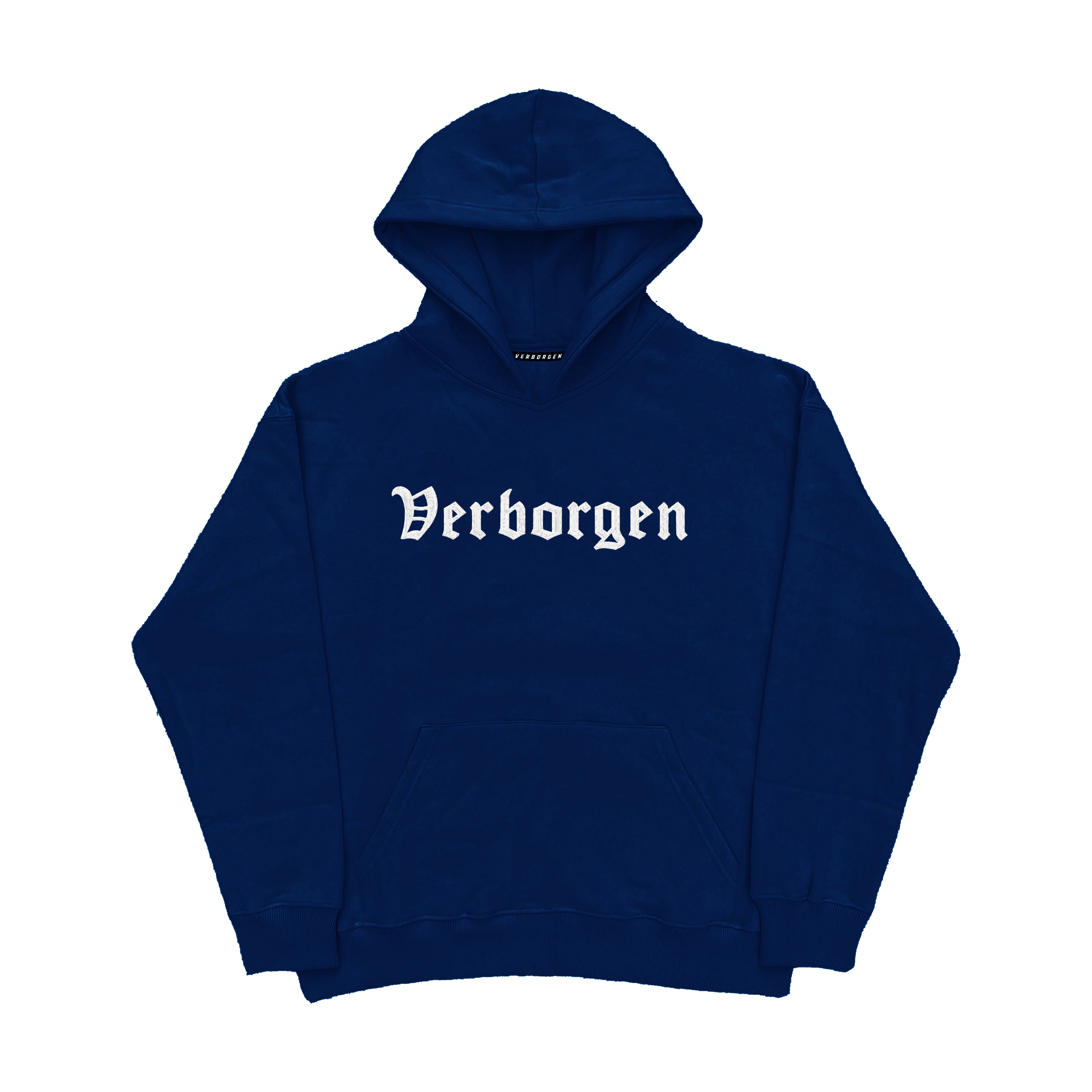 Classic "Embroidery" Hoodie - Navy