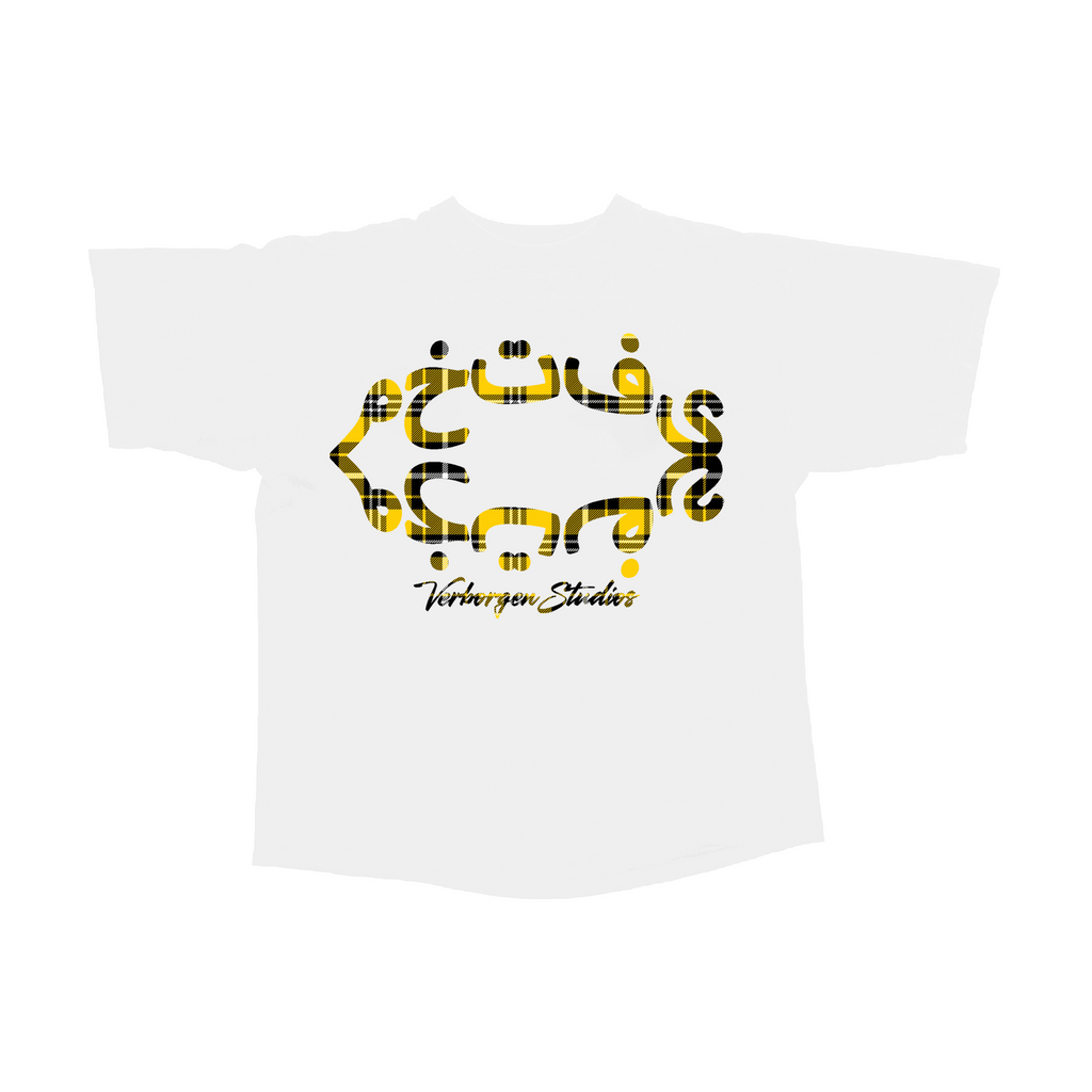 Golden Ration "Vellow Plaid" T-Shirt - White