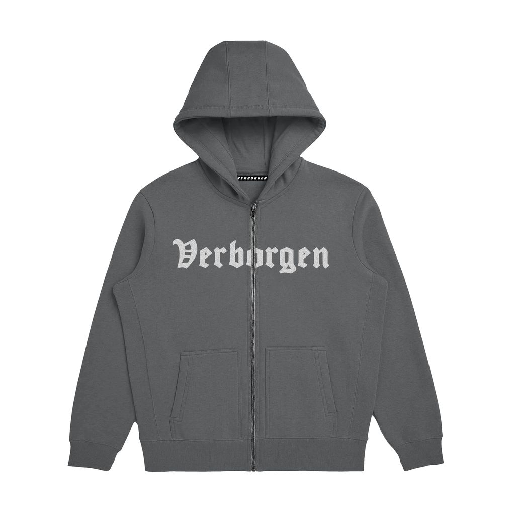 "Classic" Embroidery V3 Zip-Up - Grey