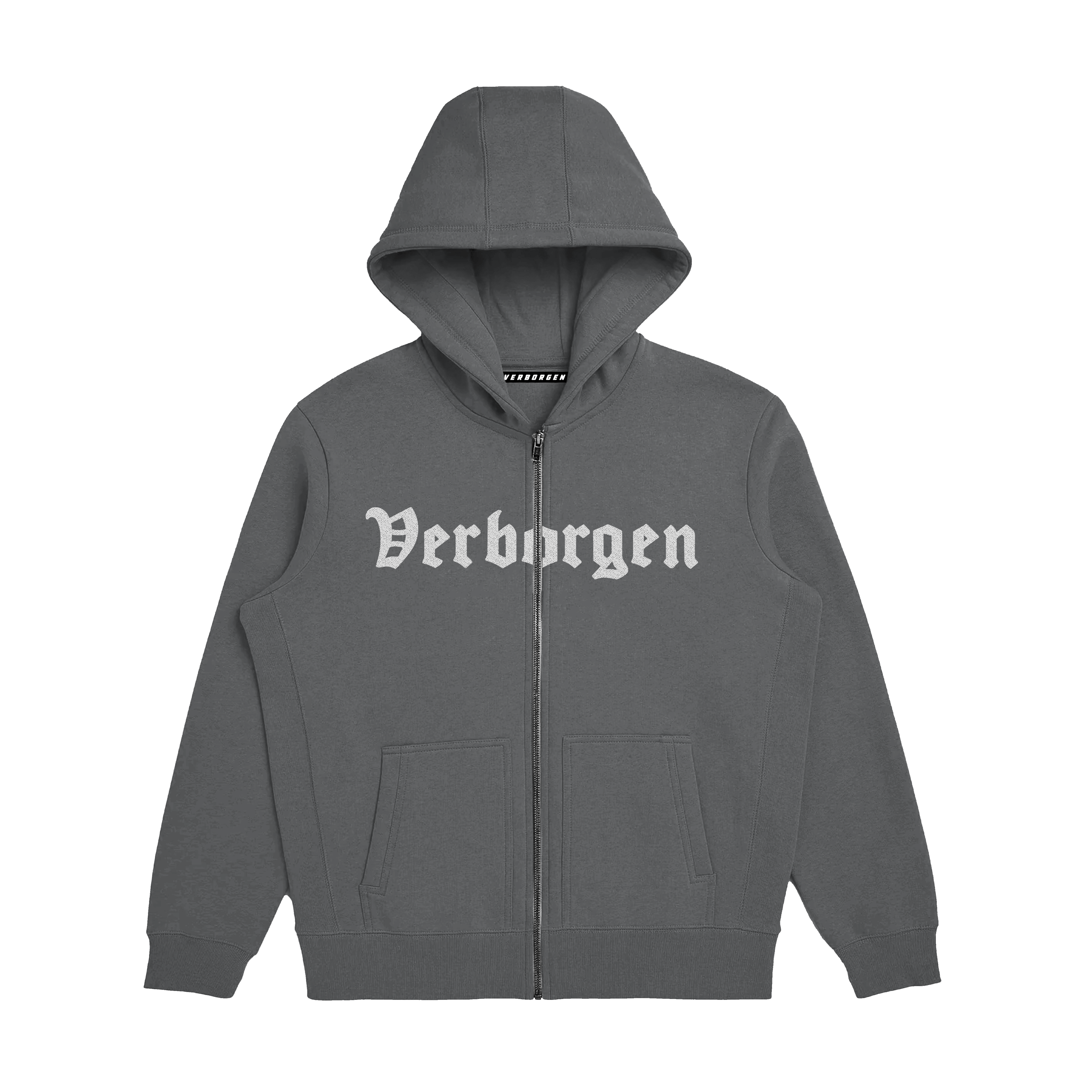 "Classic" Embroidery V3 Zip-Up - Grey